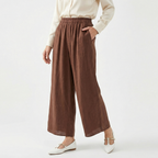 Nicole Leinenhose – Damen Leichte Hose mit Gerade-Bein-Schnitt