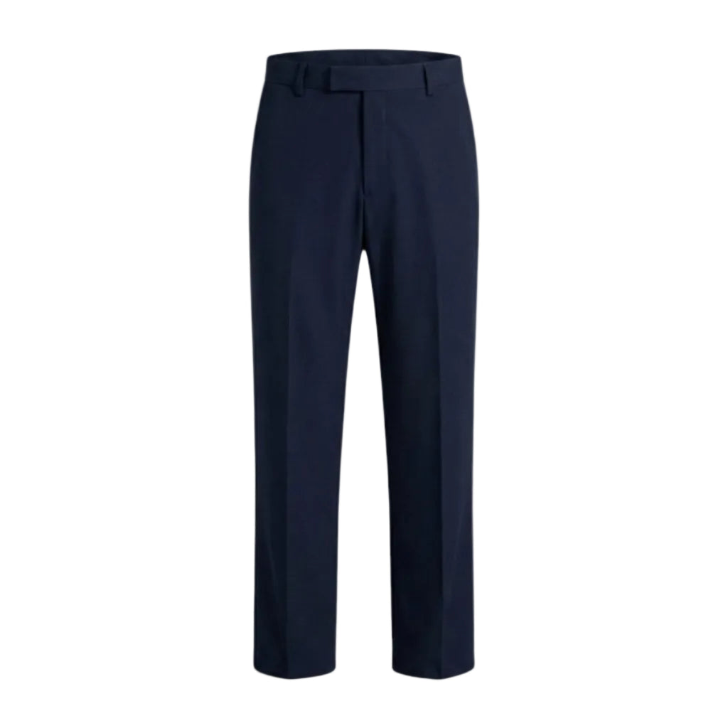 Herrenhose | Slim Fit Hose mit Verstellbarem Bund | Freizeithose für Alltag und Beruf | Schmid