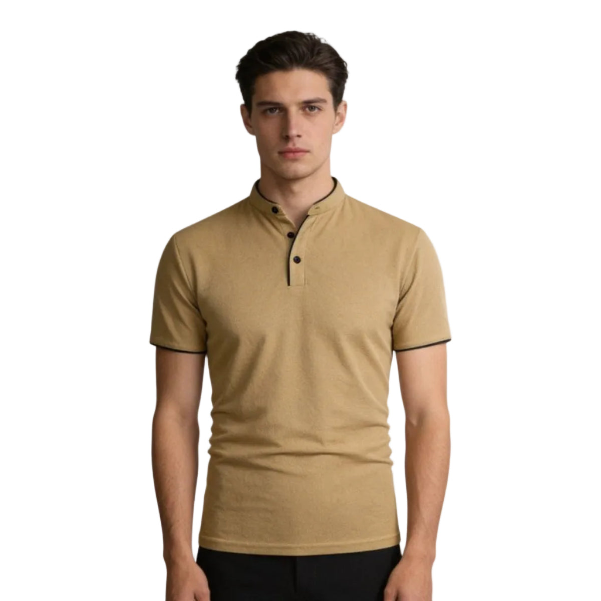 Herren Polohemd aus Polyester | Kurzarm Polo mit Stehkragen für Alltag und Freizeit | Schmid