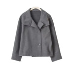 Damenmantel aus Wolle | Langarm Mantel mit Stehkragen und Knopfleiste | Alltag und Smart Casual | Schmid