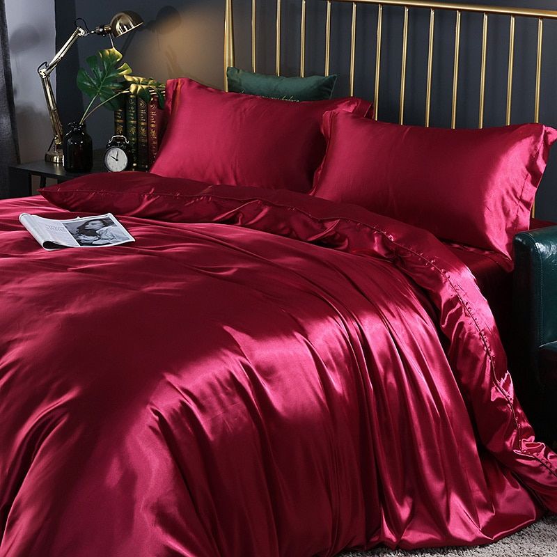 Amara – Bettwäsche-Set 4-teiliges Satin-Bettset
