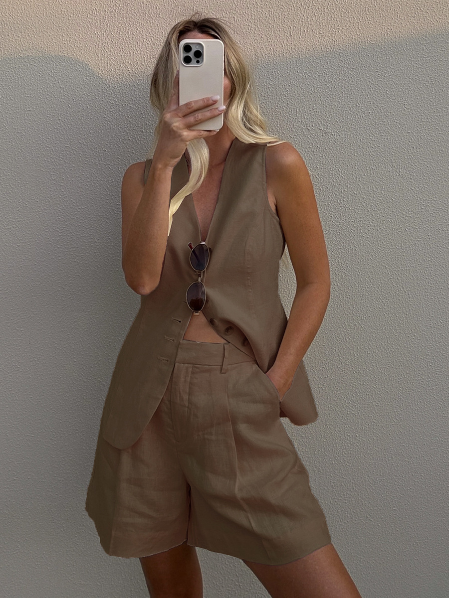 Linen gemütliches | zweiteiliges set