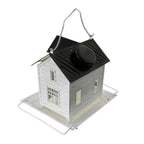 Solarbetriebenes Vogelfutterhaus | Wetterfestes Vogelfutterhaus mit LED-Beleuchtung | Für Garten, Balkon und Terrasse | Schmid