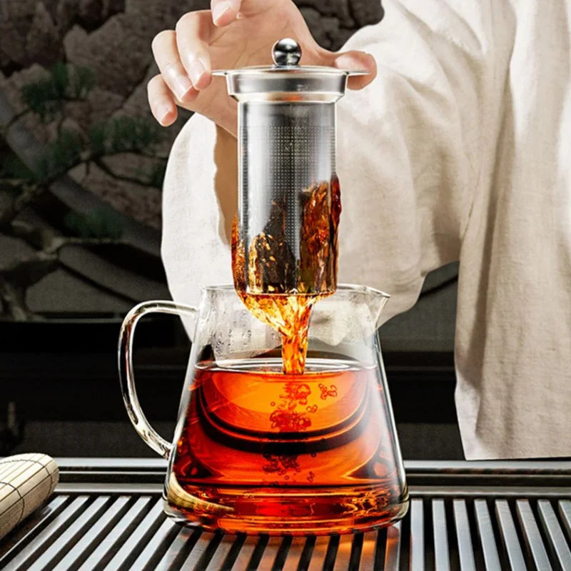 Zauberhafte teekanne | tropffreier genuss mit edelstahl-filter