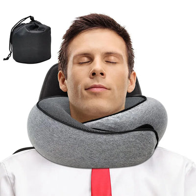 Schnecken-reisekissen | memory-foam für bequeme nackenstütze