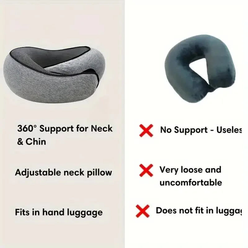 Schnecken-reisekissen | memory-foam für bequeme nackenstütze