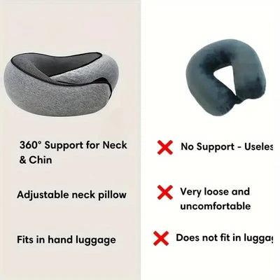 Schnecken-reisekissen | memory-foam für bequeme nackenstütze