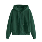 Zip-up - Hoodie Stickad Damhoodie med Dragkedja
