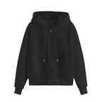 Zip-up - Hoodie Stickad Damhoodie med Dragkedja