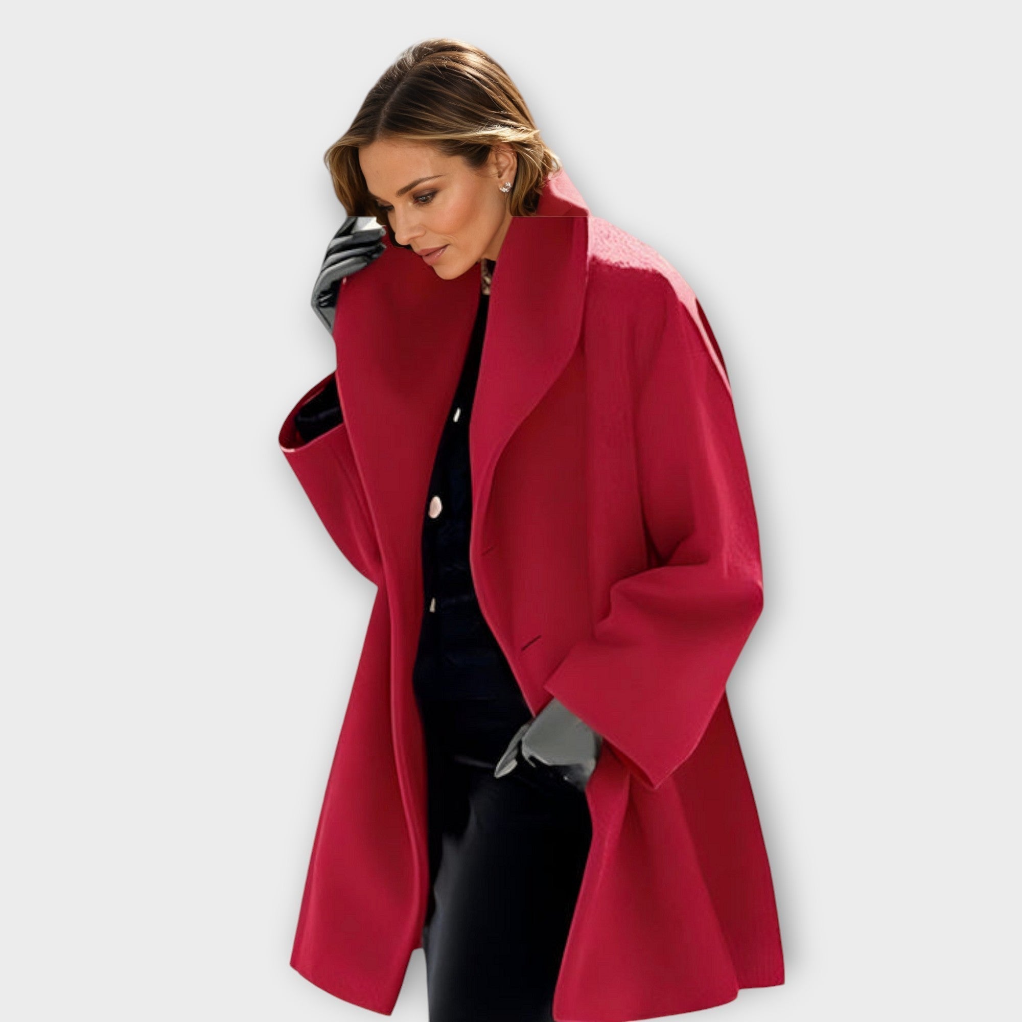 Emma Windproof Wolljacke – Damen Langärmlige Außenjacke