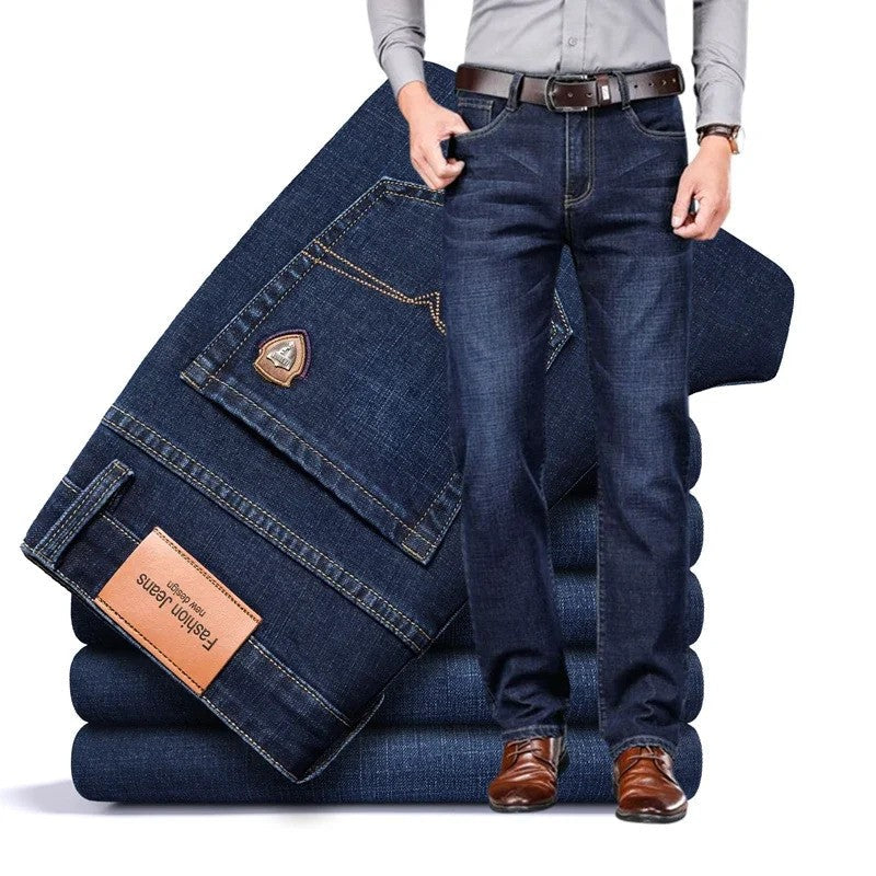 Baumwoll - Jeans mit geradem Schnitt für Herren