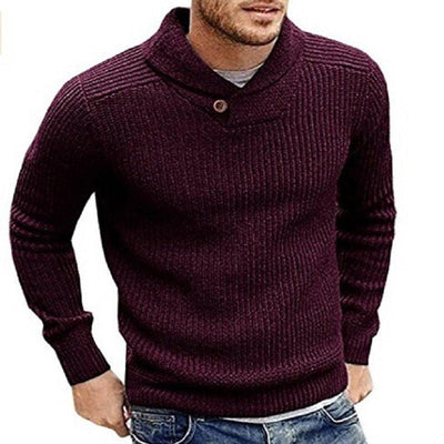 Dave | Einfarbiger Pullover für Männer