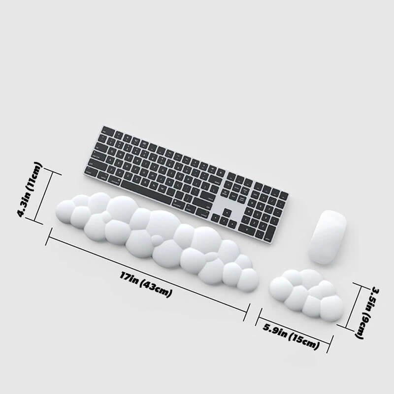 Wolkenförmige | tastatur- & maus-handballenauflage