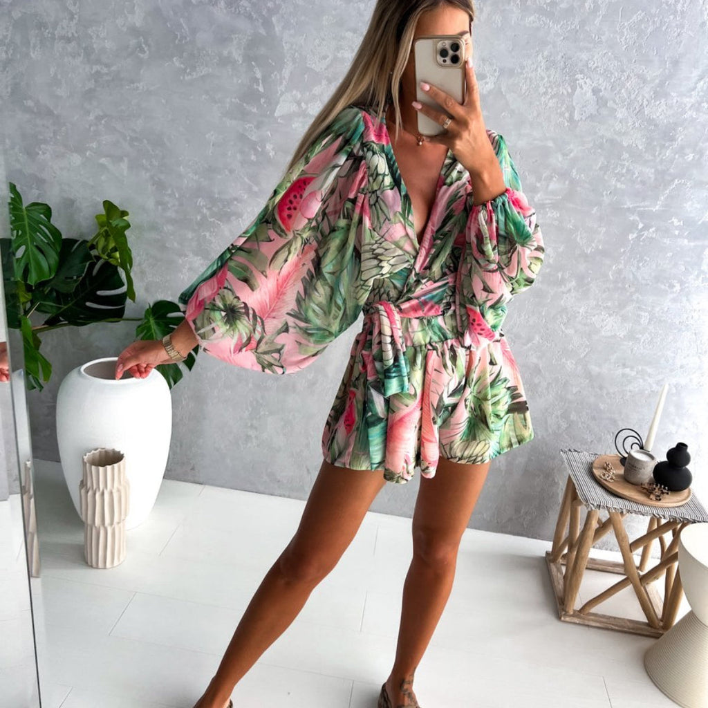 Damen Jumpsuit aus Baumwolle und Polyester | Jumpsuit mit Lässiger Passform | Leichter Sommerstil für Freizeit und Urlaub | Schmid