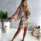 Damen Jumpsuit aus Baumwolle und Polyester | Jumpsuit mit Lässiger Passform | Leichter Sommerstil für Freizeit und Urlaub | Schmid