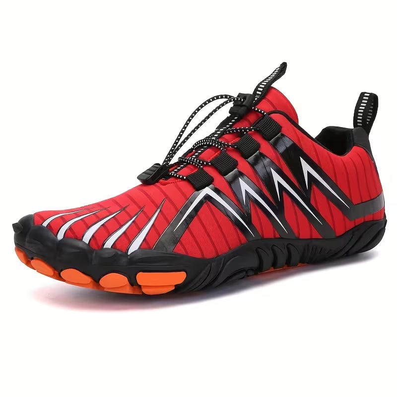 Herren Barfußschuhe aus Mesh | Flexible Gummisohle & EVA-Einlegesohle | Schnürschuhe für Strand, Training & Spaziergänge | Schmid