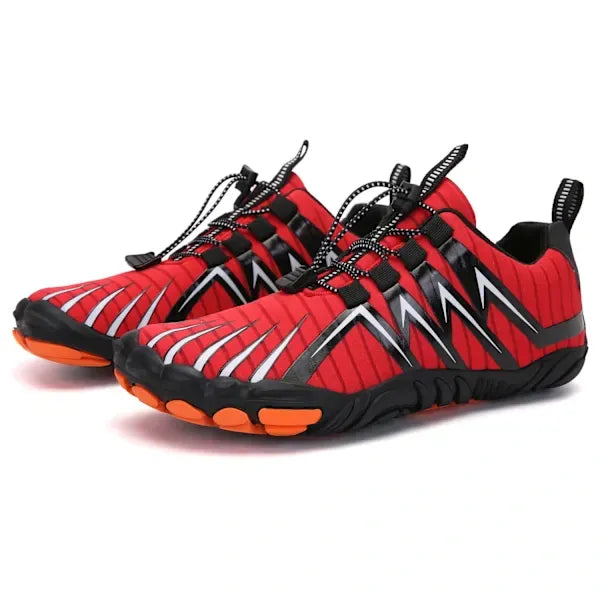 Herren Barfußschuhe aus Mesh | Flexible Gummisohle & EVA-Einlegesohle | Schnürschuhe für Strand, Training & Spaziergänge | Schmid