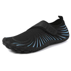 Schnelltrocknende Barfußschuhe | Stretch & Klettverschluss | Geriffelte Sohle für Strand, Pool & Freizeit | Schmid