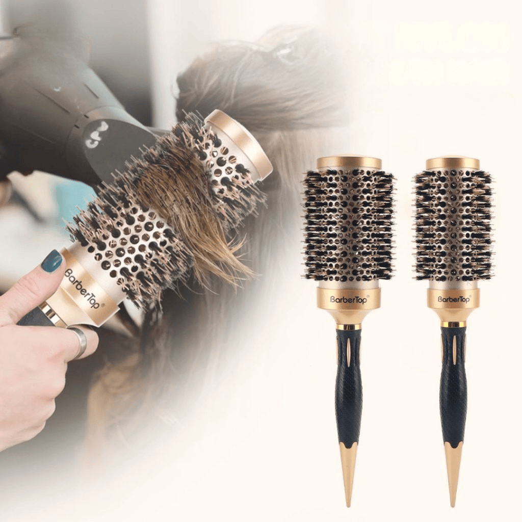 Antistatische Haarstylingbürste | Für Nasses & Trockenes Haar | Styling- und Föhnbürste für Glattes, Gewelltes & Lockiges Haar | Schmid