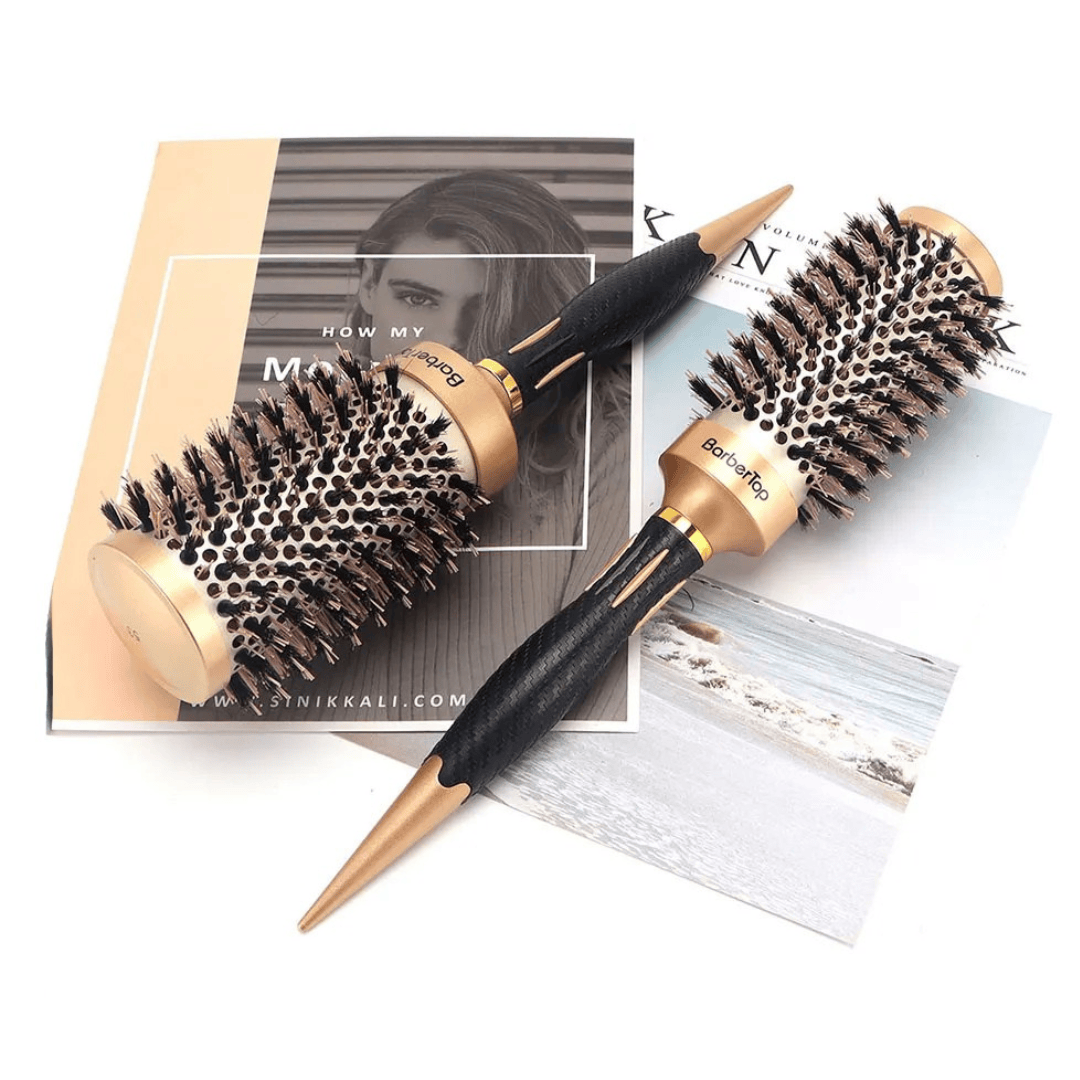 Antistatische Haarstylingbürste | Für Nasses & Trockenes Haar | Styling- und Föhnbürste für Glattes, Gewelltes & Lockiges Haar | Schmid