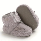 Babyschuhe aus Stoff | Klettverschluss & Flexible Sohle | Schuhe mit Herzmuster und Runder Spitze für den Winter | Schmid