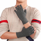 Fingerlose Kompressionshandschuhe | Baumwollmischung & Leichte Kompression | Handschuhe zur Unterstützung im Alltag | Schmid