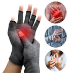 Fingerlose Kompressionshandschuhe | Baumwollmischung & Leichte Kompression | Handschuhe zur Unterstützung im Alltag | Schmid