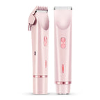 2-in-1 Körper- & Gesichtstrimmer | Keramik- & Edelstahlklingen | IPX7 Wiederaufladbarer USB-C Grooming-Trimmer | Schmid