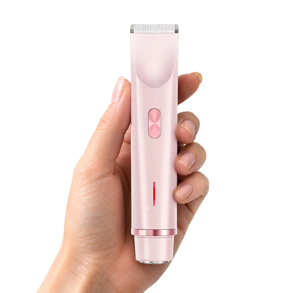 2-in-1 Körper- & Gesichtstrimmer | Keramik- & Edelstahlklingen | IPX7 Wiederaufladbarer USB-C Grooming-Trimmer | Schmid