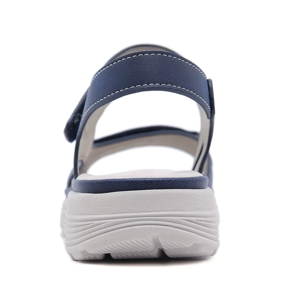 Sandalen aus PU-Leder | Verstellbare Riemen & Strukturierte Außensohle | Leichte Sandalen für Alltag, Arbeit & Freizeit | Schmid