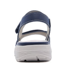 Sandalen aus PU-Leder | Verstellbare Riemen & Strukturierte Außensohle | Leichte Sandalen für Alltag, Arbeit & Freizeit | Schmid