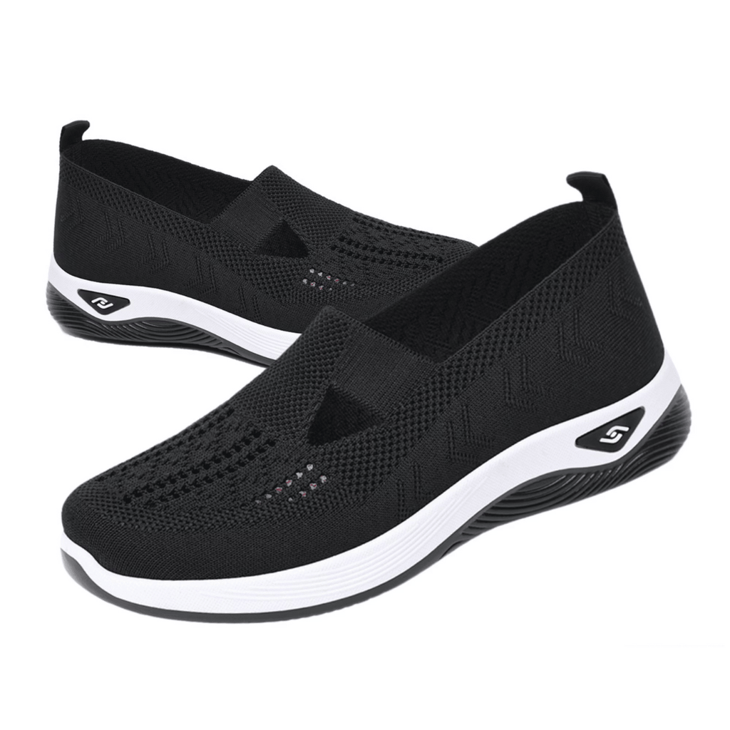 Slip-On Schuhe aus Stoff | Gepolsterte Einlegesohle & Flexible PVC-Sohle | Niedrige Schuhe für Alltag & Spaziergänge | Schmid