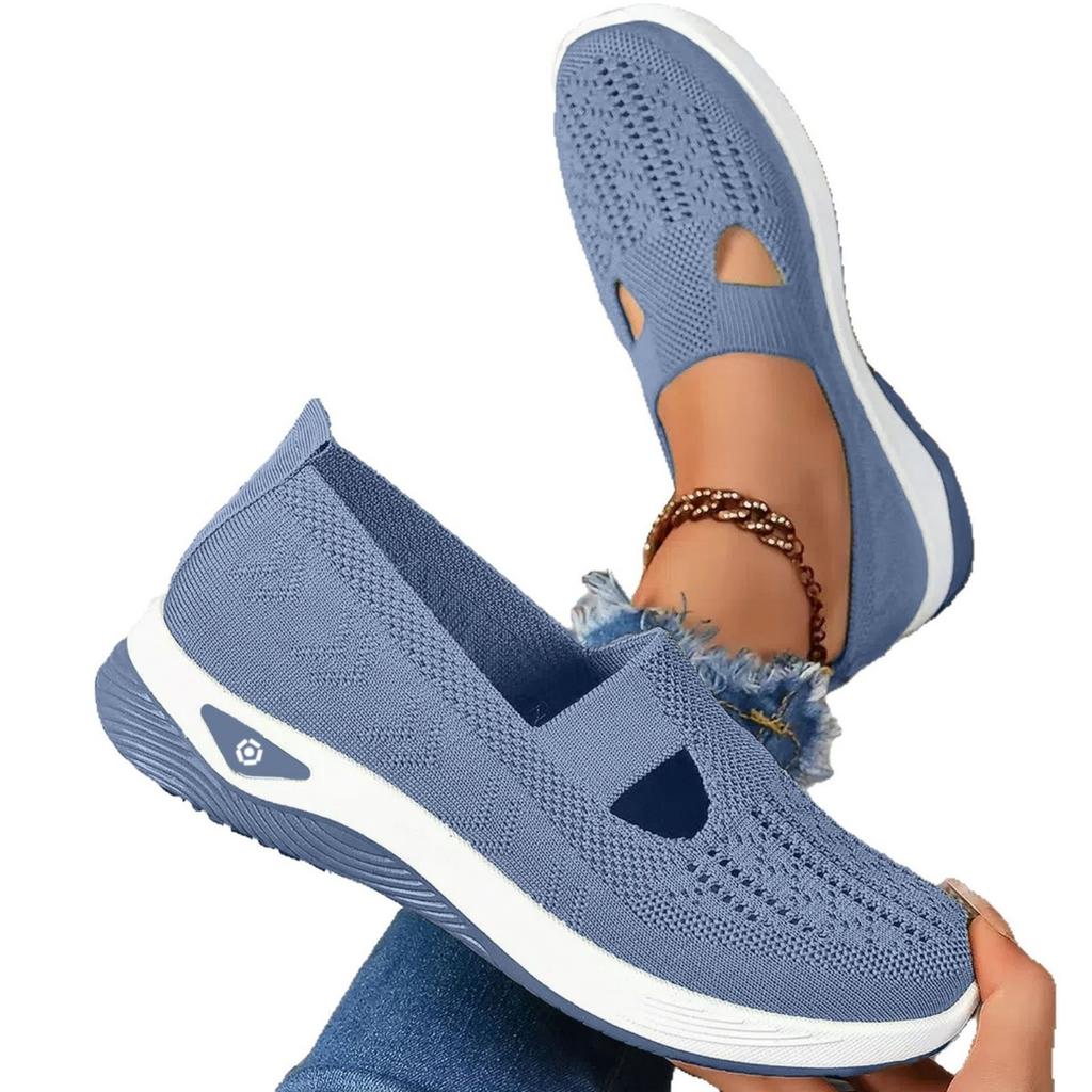 Slip-On Schuhe aus Stoff | Gepolsterte Einlegesohle & Flexible PVC-Sohle | Niedrige Schuhe für Alltag & Spaziergänge | Schmid