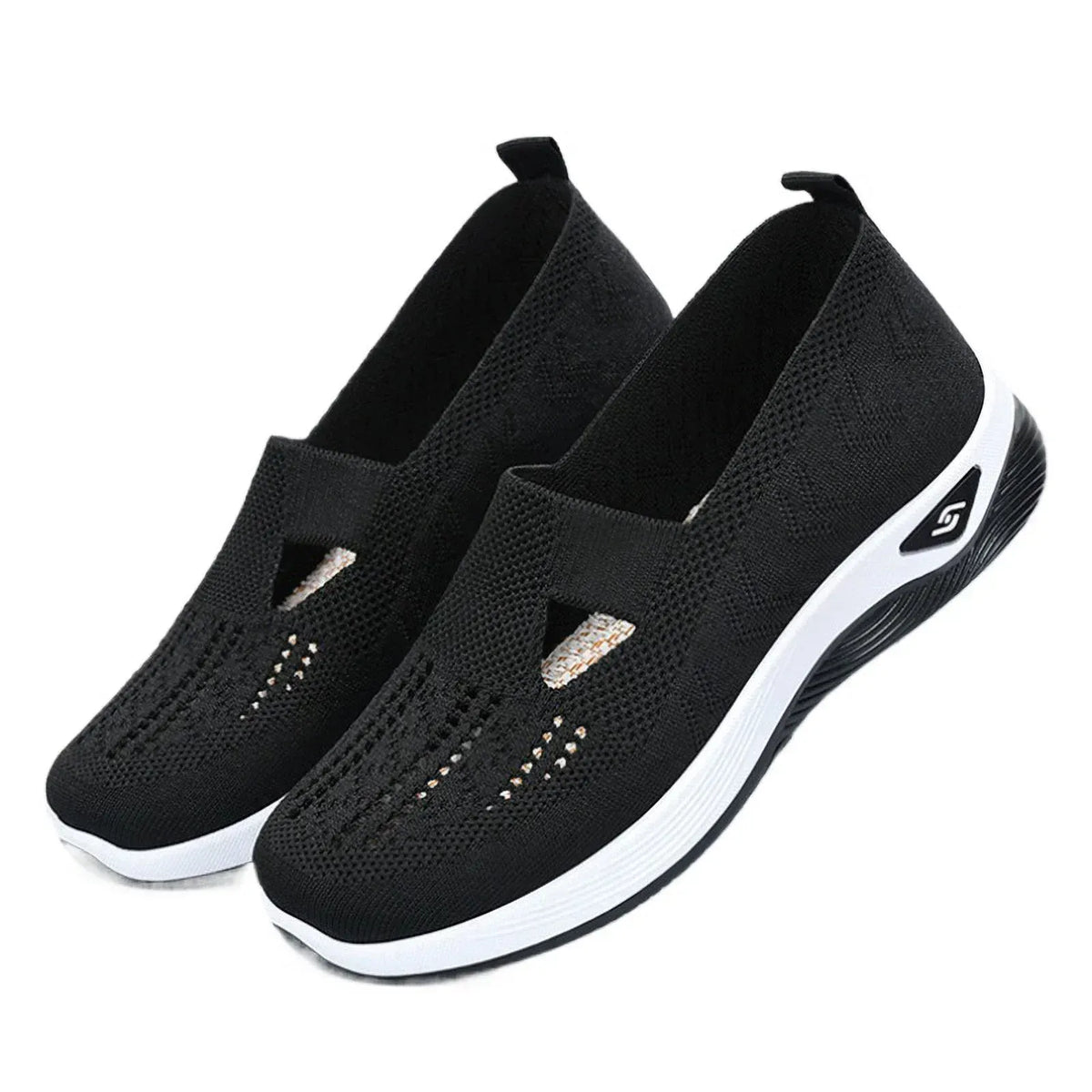 Slip-On Schuhe aus Stoff | Gepolsterte Einlegesohle & Flexible PVC-Sohle | Niedrige Schuhe für Alltag & Spaziergänge | Schmid