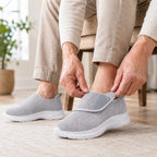 Verstellbare Komfortschuhe aus Stoff | Leichte EVA-Sohle & Weite Passform | Schuhe für Innen & Außen in EU 36–45 | Schmid