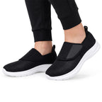 Verstellbare Komfortschuhe aus Stoff | Leichte EVA-Sohle & Weite Passform | Schuhe für Innen & Außen in EU 36–45 | Schmid