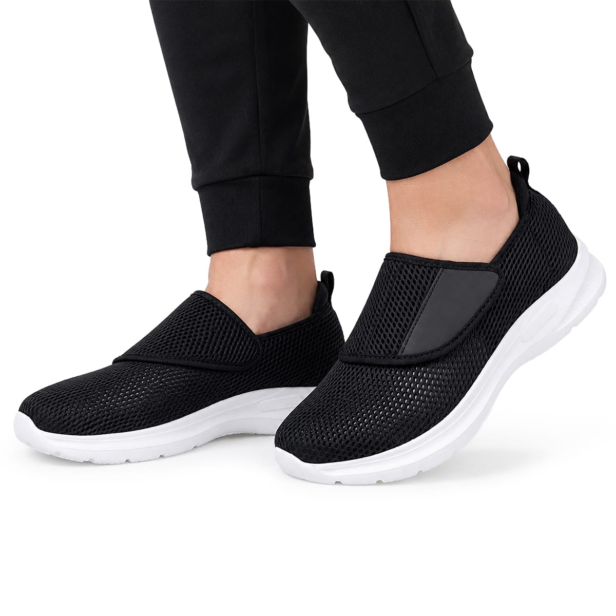 Verstellbare Komfortschuhe aus Stoff | Leichte EVA-Sohle & Weite Passform | Schuhe für Innen & Außen in EU 36–45 | Schmid