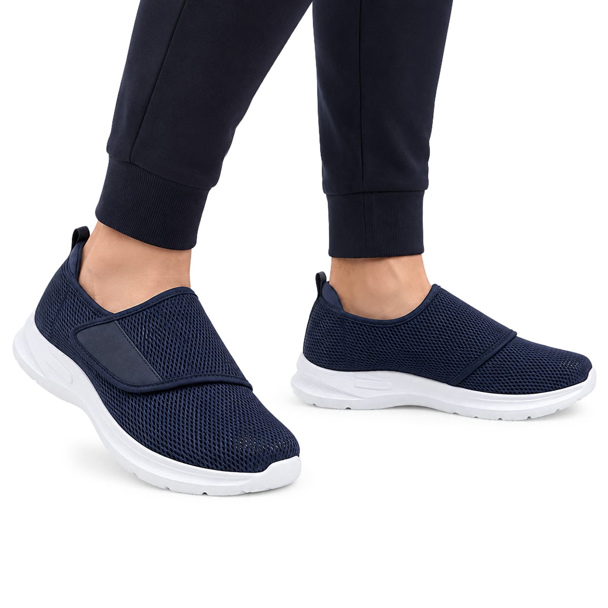 Verstellbare Komfortschuhe aus Stoff | Leichte EVA-Sohle & Weite Passform | Schuhe für Innen & Außen in EU 36–45 | Schmid