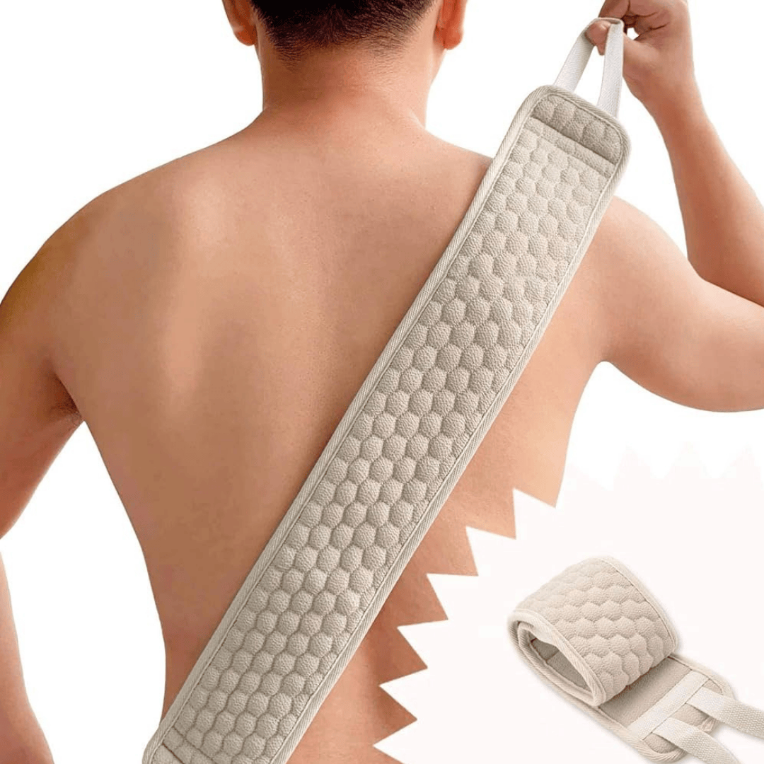 Exfolierender Rückenreiniger | Strukturierte Reinigungsfläche | Wiederverwendbares Unisex-Körperpflege-Tool für Dusche & Bad | Schmid