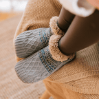 Wintersocken mit Fleecefutter | Acryl-Obermaterial & Silikonpunkte | Gefütterte Socken für den Innenbereich & Alltag | Schmid