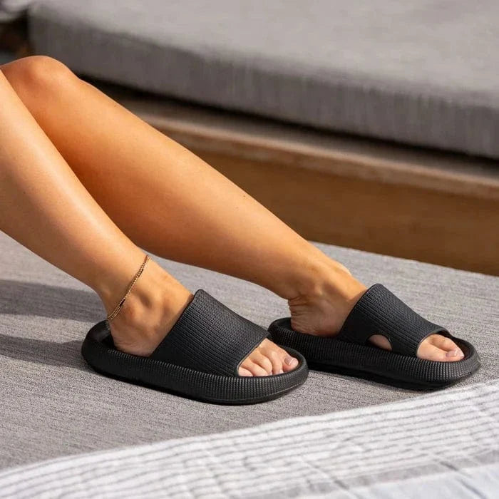 Hausschuhe mit Memory Foam | Synthetisches Material & Gepolsterte Innensohle | Weich Gefütterte Hausschuhe für Innenräume | Schmid