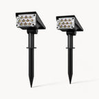 Solar LED Gartenstrahler – kabellos, für Außenbereich, wetterbeständig