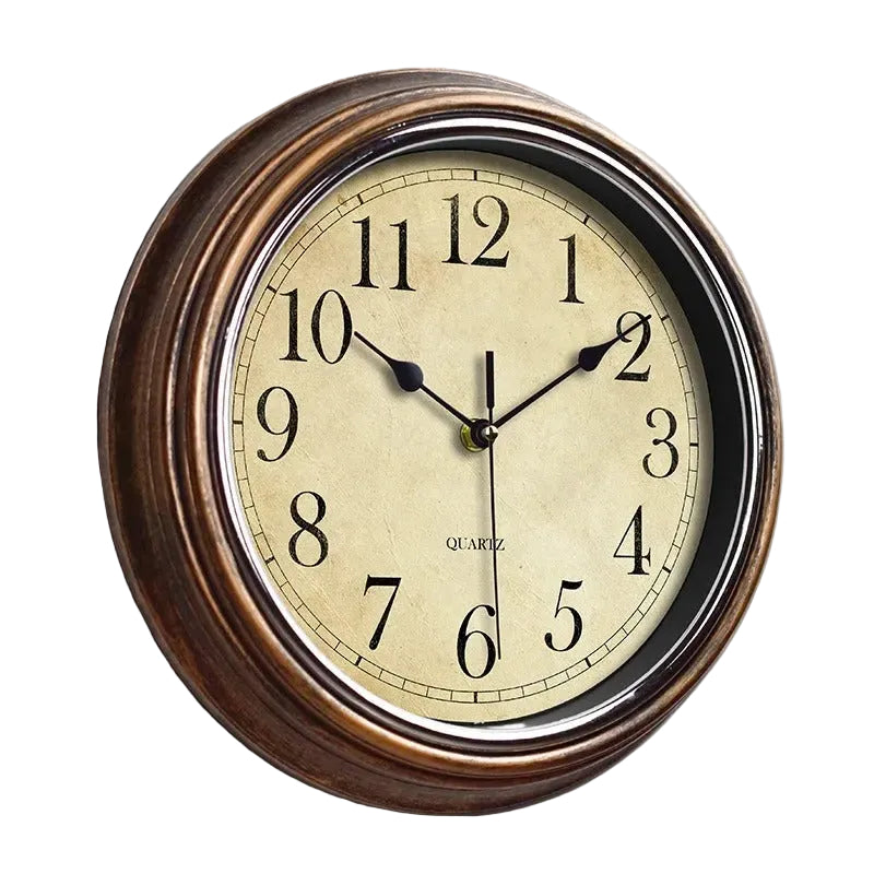 GrandClock Wanduhr – Holz, 30 cm, batteriebetrieben