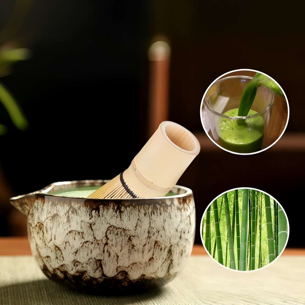 6-teiliges Matcha-Keramikset – Traditionelle Teezeremonie-Utensilien