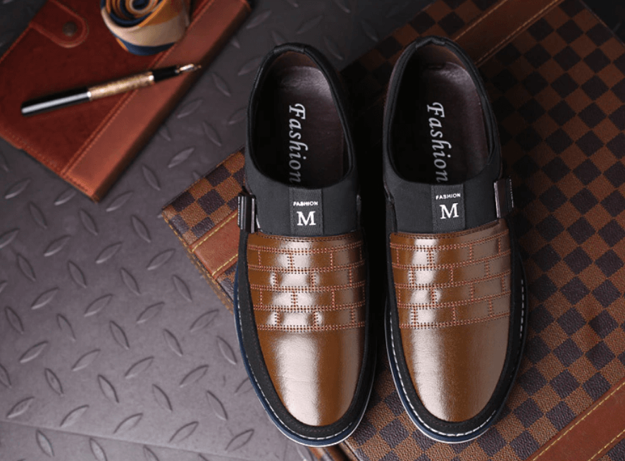 Atmungsaktive Herren Lederschuhe – Lässige Lederschuhe Mit Orthopädischer Unterstützung