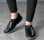Atmungsaktive Herren Lederschuhe – Lässige Lederschuhe Mit Orthopädischer Unterstützung