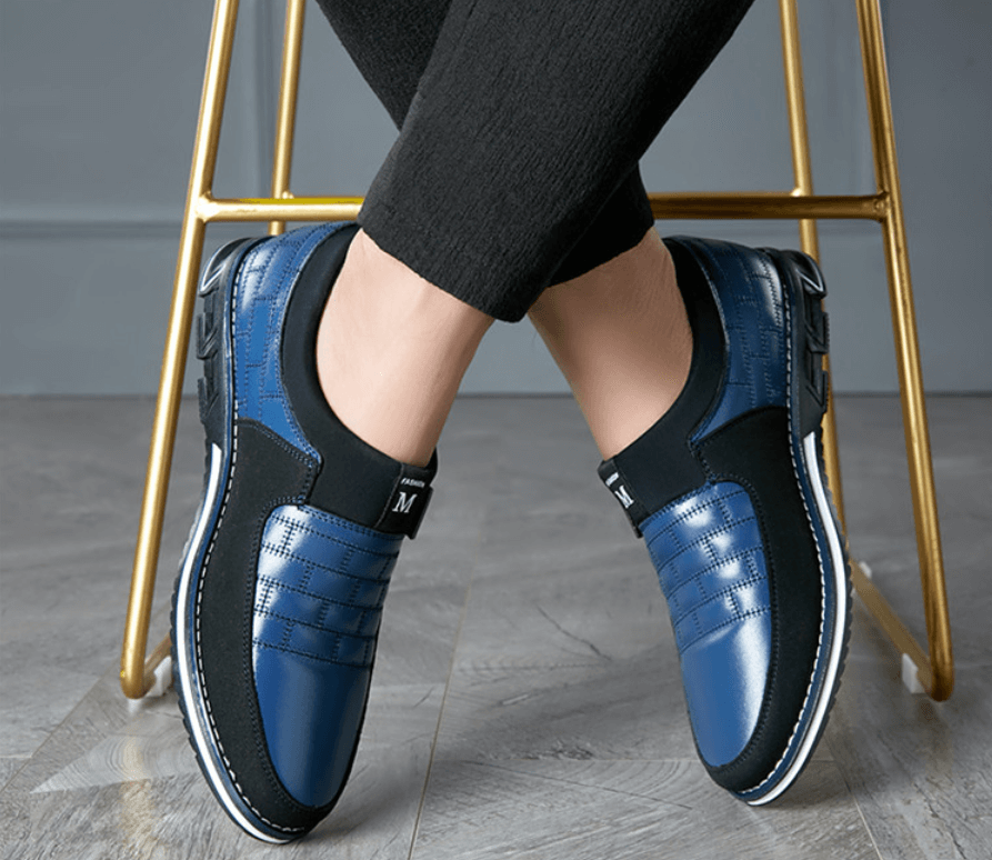 Atmungsaktive Herren Lederschuhe – Lässige Lederschuhe Mit Orthopädischer Unterstützung