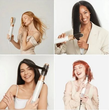 Professioneller 5-in-1 Airstyler – Haarstyler Mit Austauschbaren Bürstenköpfen