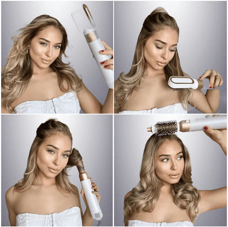 Professioneller 5-in-1 Airstyler – Haarstyler Mit Austauschbaren Bürstenköpfen