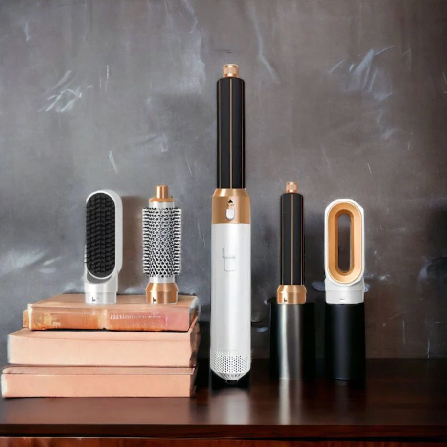 Professioneller 5-in-1 Airstyler – Haarstyler Mit Austauschbaren Bürstenköpfen
